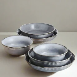 Soup Cereal Bowls|Pfaltzgraff® Amara Slate 6 Piece Dinnerware Bowl Set, Service for 2