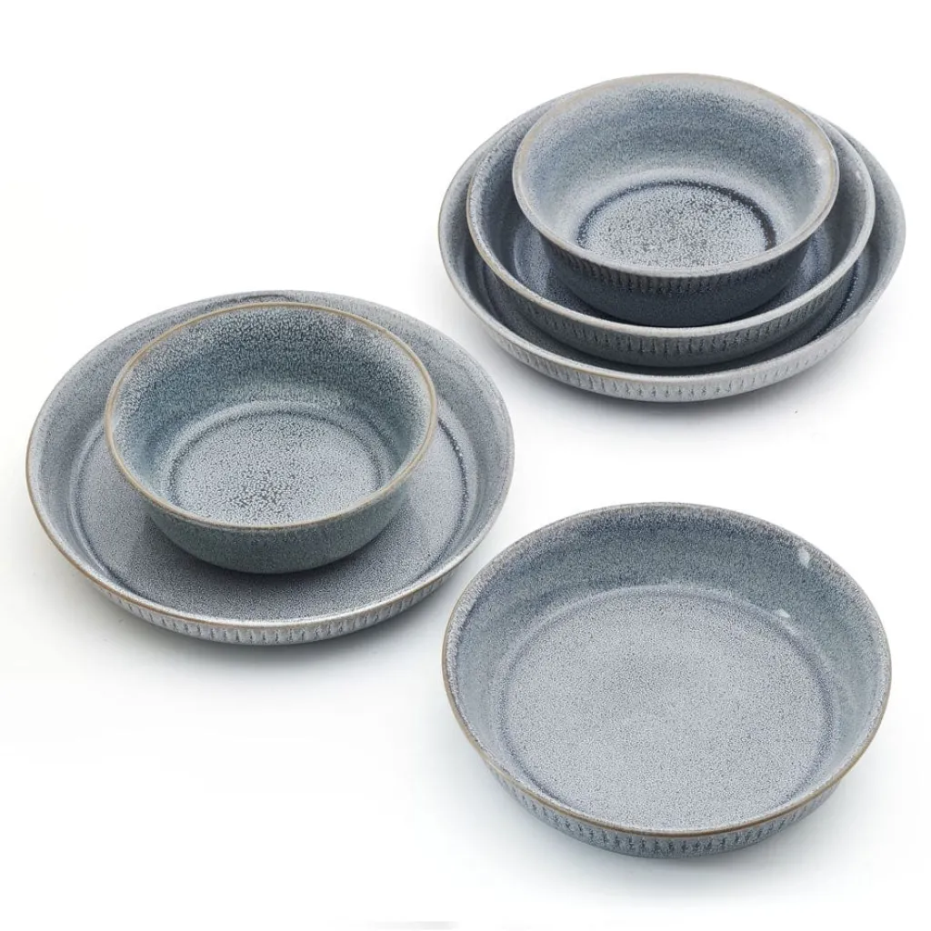 Soup Cereal Bowls|Pfaltzgraff® Amara Smoke 6 Piece Dinnerware Bowl Set, Service for 2
