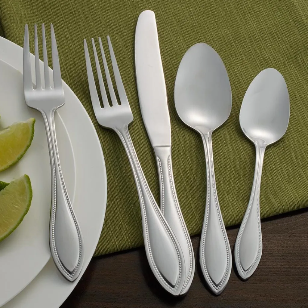 Sets|Pfaltzgraff® American Bead 61 Piece Flatware Set, Service for 8