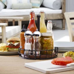 Buffet Caddies|Fruit And Storage Baskets|Pfaltzgraff® Anvil Cage Condiment Caddy
