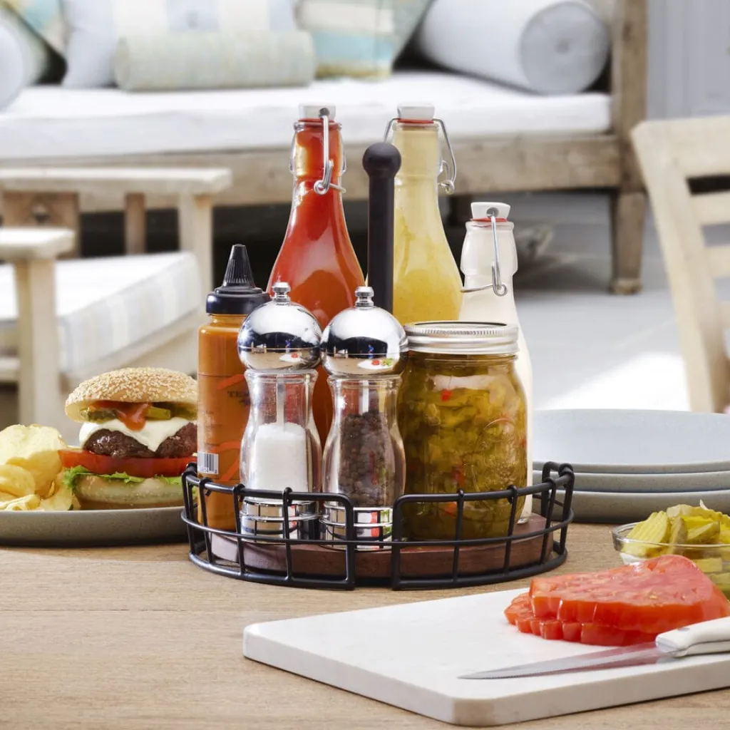 Buffet Caddies|Fruit And Storage Baskets|Pfaltzgraff® Anvil Cage Condiment Caddy