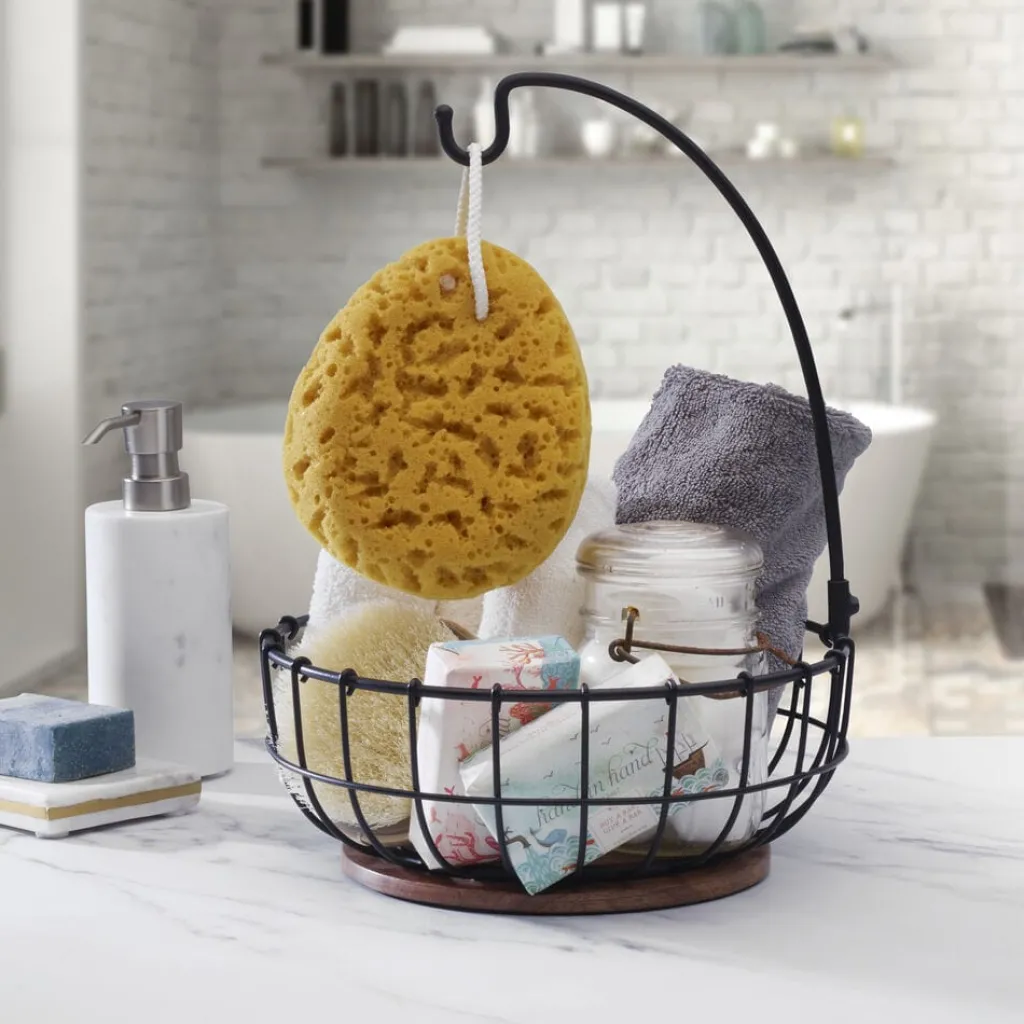 Fruit And Storage Baskets|Pfaltzgraff® Anvil Cage Fruit Storage Basket with Banana Hook