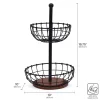 Fruit And Storage Baskets|Pfaltzgraff® Anvil Cage 2 Tier Storage Basket