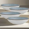 Pasta Bowls|Pfaltzgraff® Arlie Blue Set of 4 Pasta Bowls