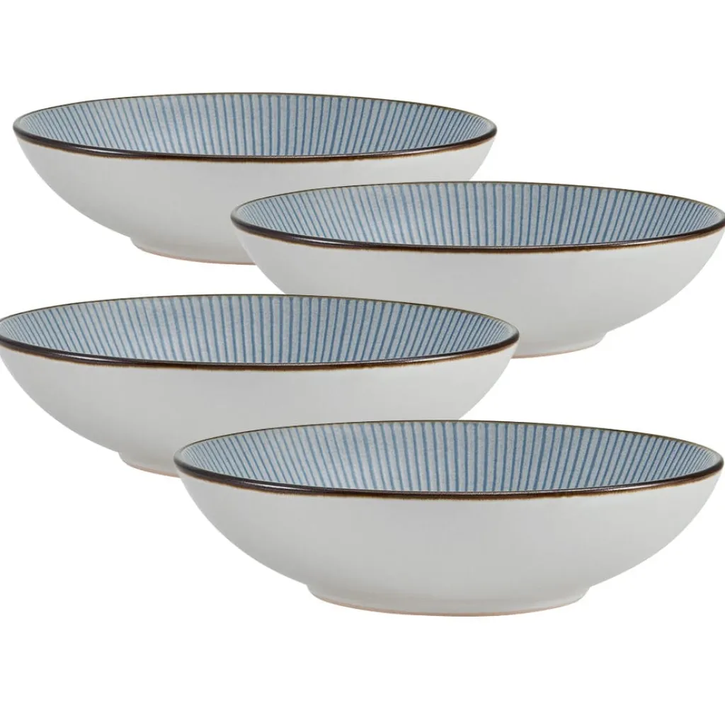 Pasta Bowls|Pfaltzgraff® Arlie Blue Set of 4 Pasta Bowls