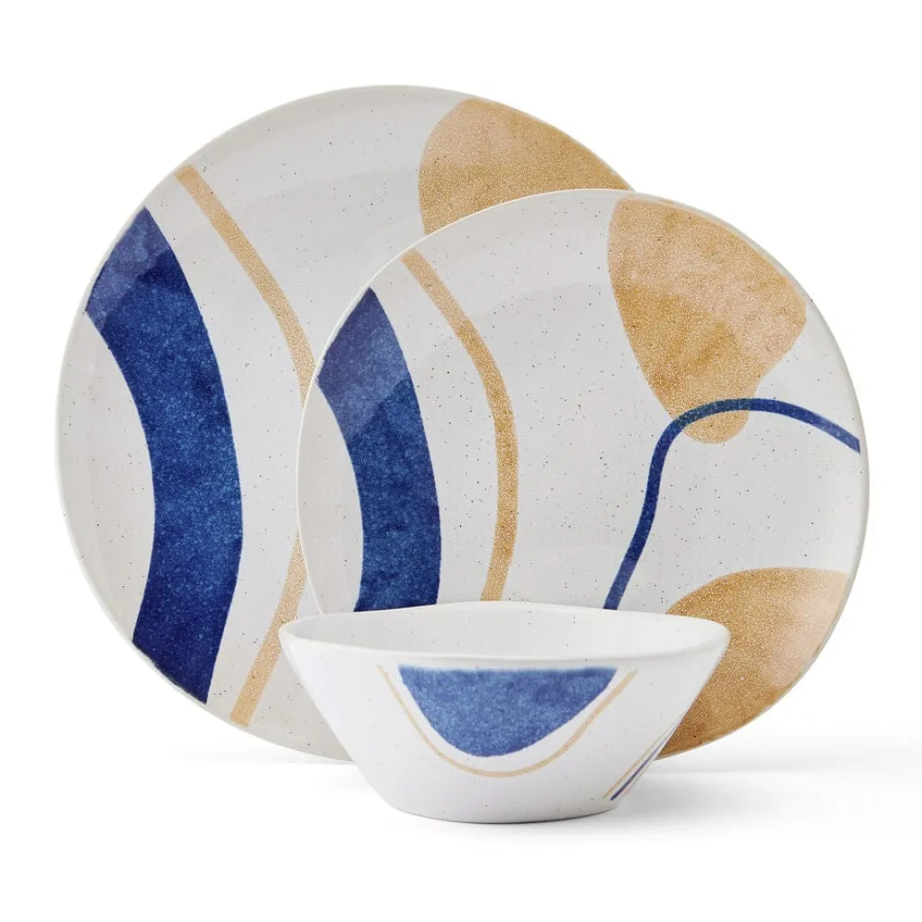 Dinnerware Service For 4|Pfaltzgraff® Artful Circles 12 Piece Set, Service for 4