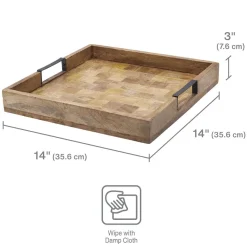 Lazy Susans|Gourmet Basics® Avery Square Lazy Susan Serve Tray