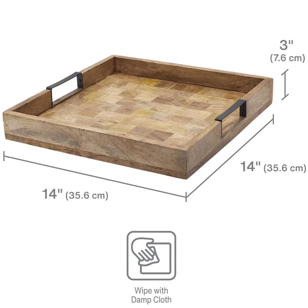 Lazy Susans|Gourmet Basics® Avery Square Lazy Susan Serve Tray