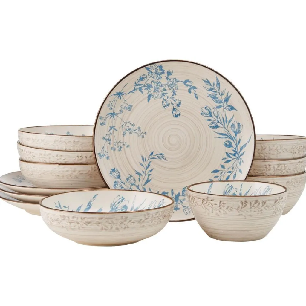 Dinnerware Service For 4|Pfaltzgraff® Bella 12 Piece Dinnerware Set, Service for 4