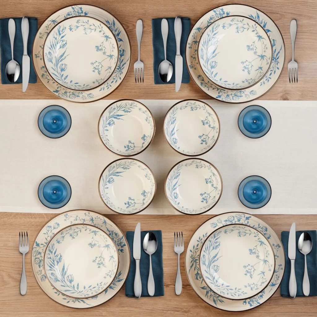 Dinnerware Service For 4|Pfaltzgraff® Bella 12 Piece Dinnerware Set, Service for 4
