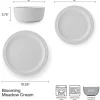Dinnerware Service For 4|Pfaltzgraff® Blooming Meadow Cream 12 Piece Dinnerware Set, Service for 4