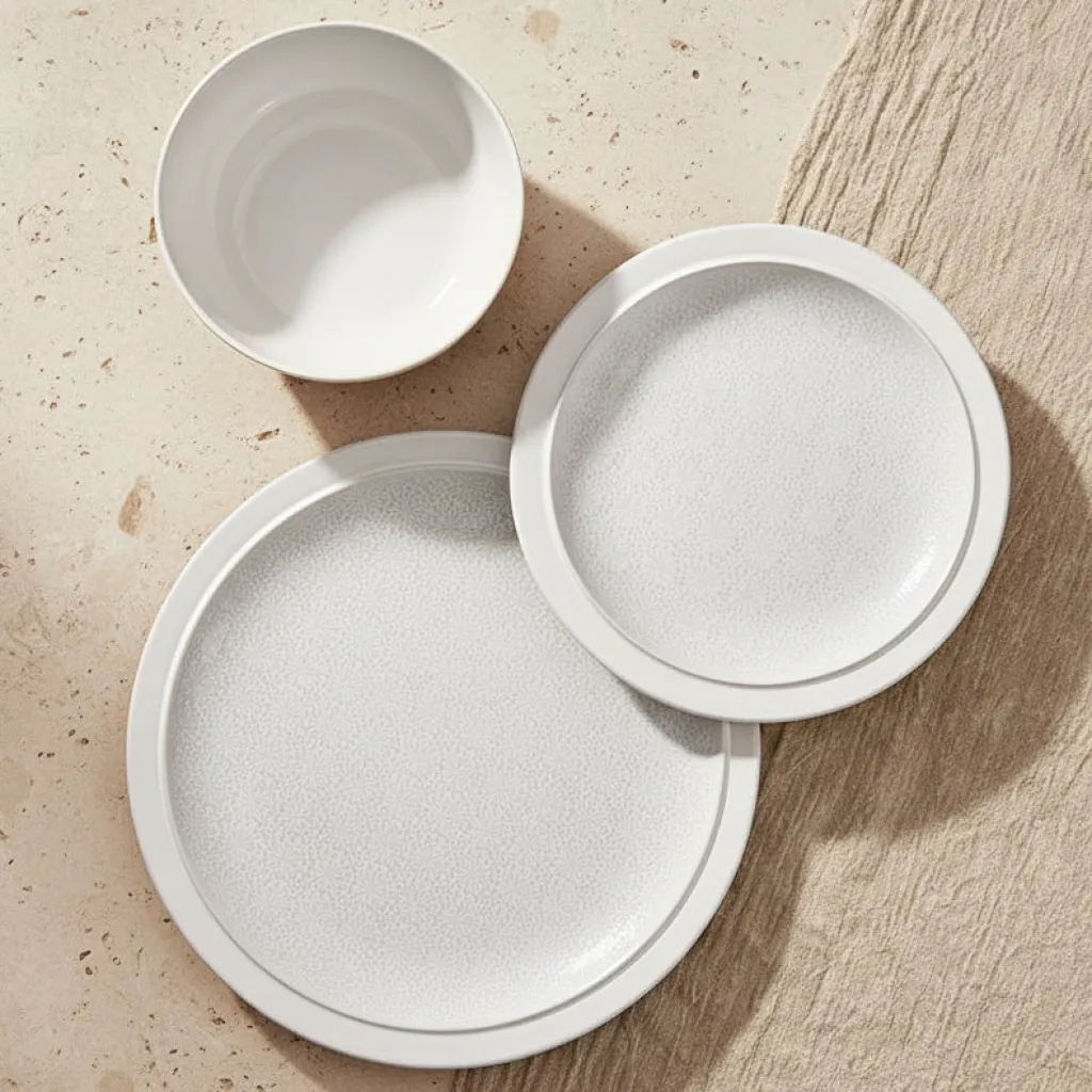 Dinnerware Service For 4|Pfaltzgraff® Blooming Meadow Cream 12 Piece Dinnerware Set, Service for 4