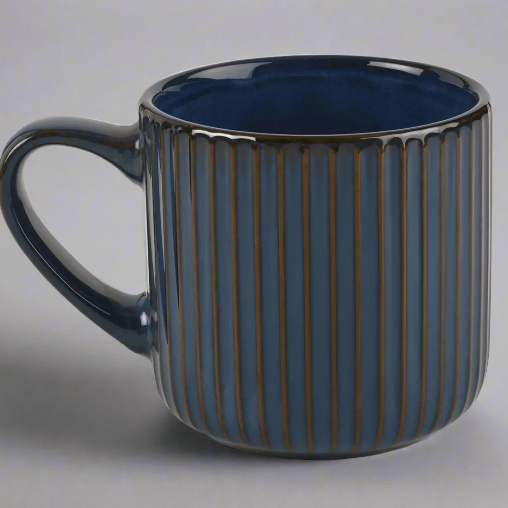 Coffee Mugs|Pfaltzgraff® Blue Ribbed Mug
