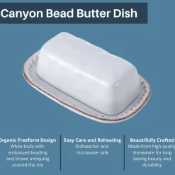 Butter Dishes|Pfaltzgraff® Canyon Bead Covered Butter Dish