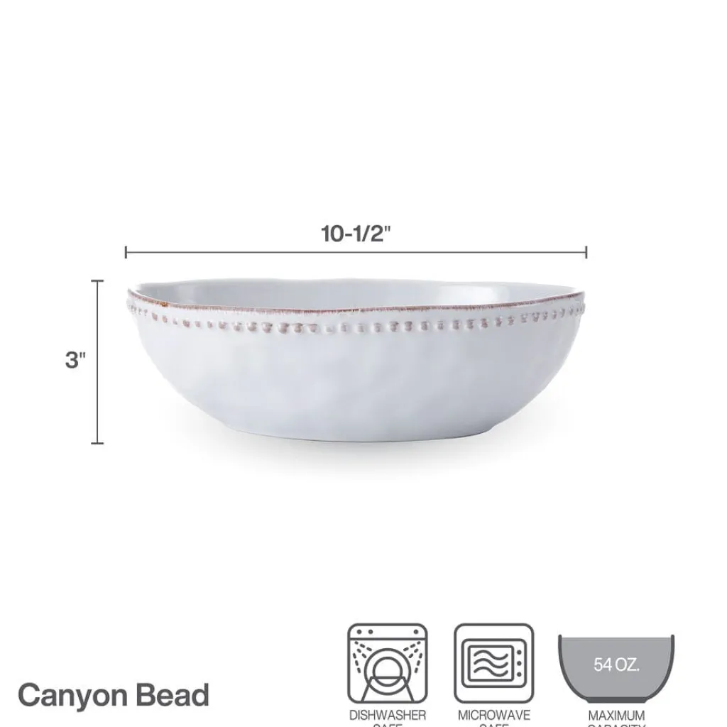 Serve Bowls|Pfaltzgraff® Canyon Bead Oval Serve Bowl