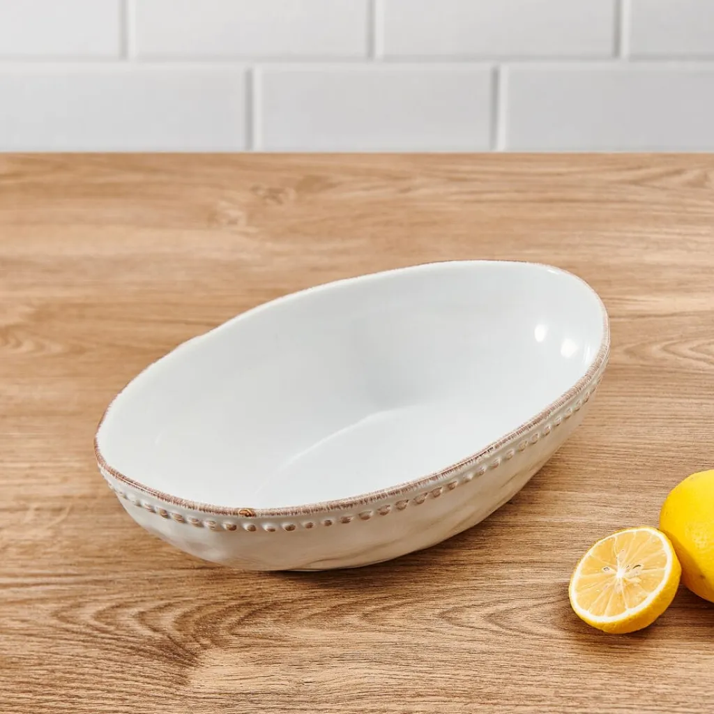 Serve Bowls|Pfaltzgraff® Canyon Bead Oval Serve Bowl