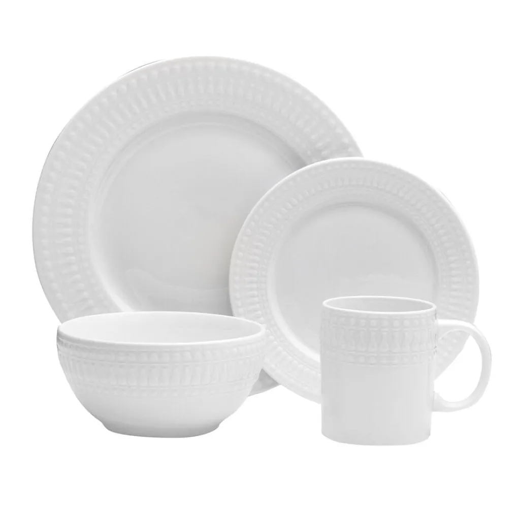 Dinnerware Service For 4|Pfaltzgraff® Cassandra 16 Piece Dinnerware Set, Service for 4