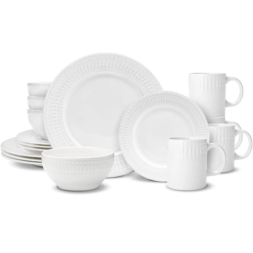 Dinnerware Service For 4|Pfaltzgraff® Cassandra 16 Piece Dinnerware Set, Service for 4