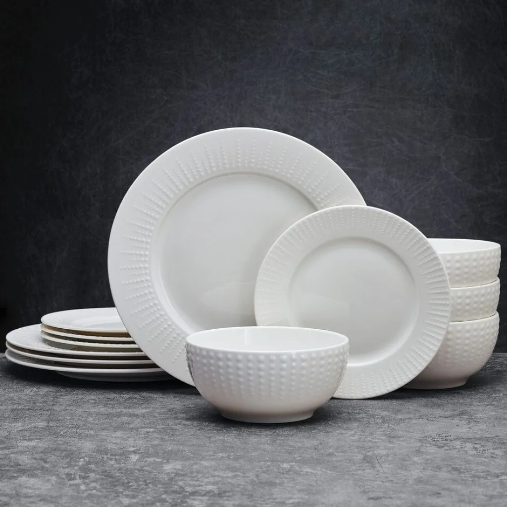 Dinnerware Service For 4|Pfaltzgraff® Cassie 12 Piece Dinnerware Set, Serivce for 4