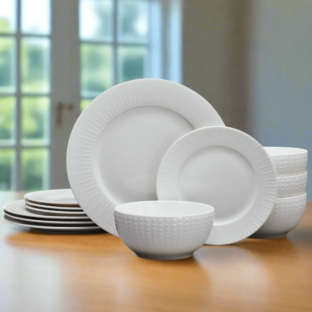 Dinnerware Service For 4|Pfaltzgraff® Cassie 12 Piece Dinnerware Set, Serivce for 4