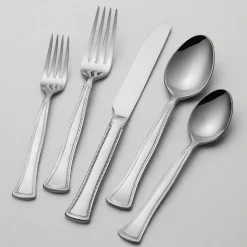 Sets|Gourmet Basics® Chadwick Bead 20 Piece Flatware Set, Service for 4