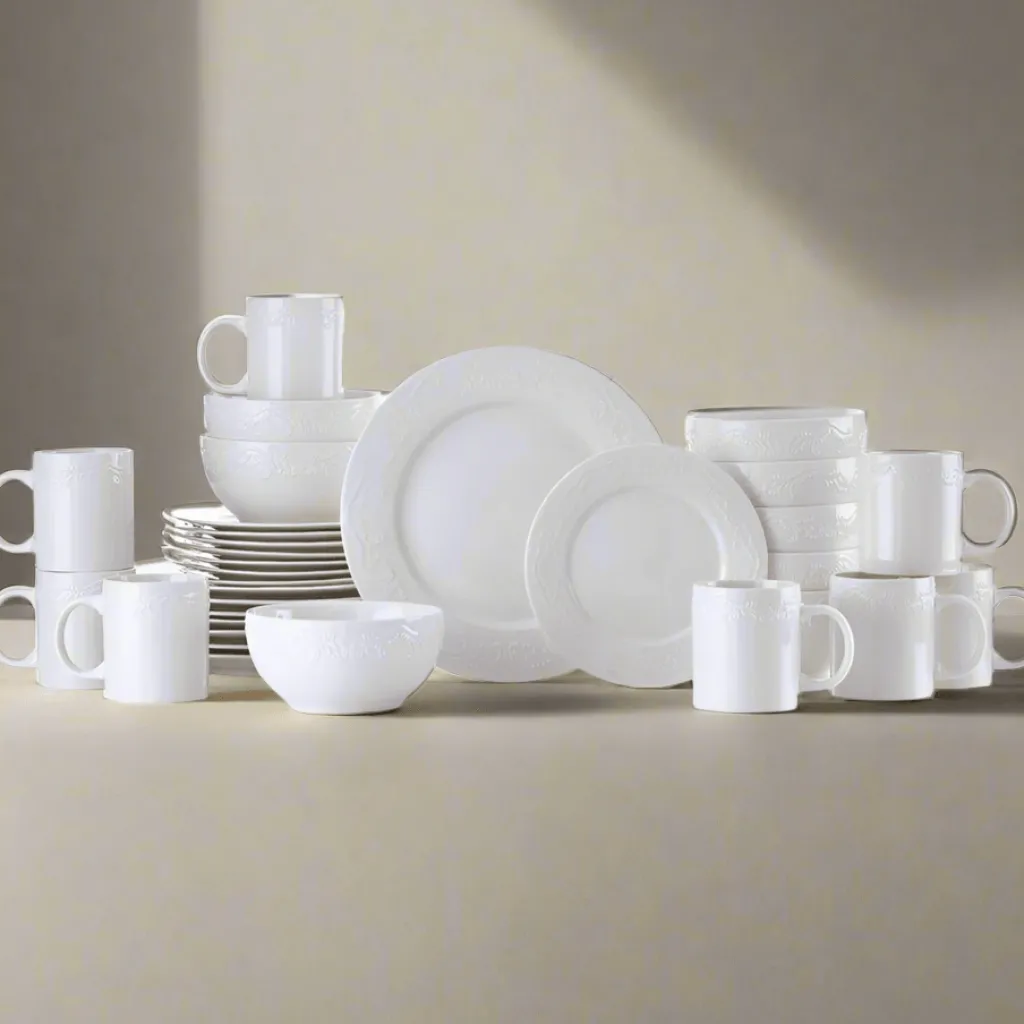 Dinnerware Service For 8|Pfaltzgraff® Charlotte 32 Piece Dinnerware Set, Service for 8