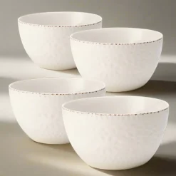 Soup Cereal Bowls|Pfaltzgraff® Chateau Cream Set of 4 Soup Cereal Bowls