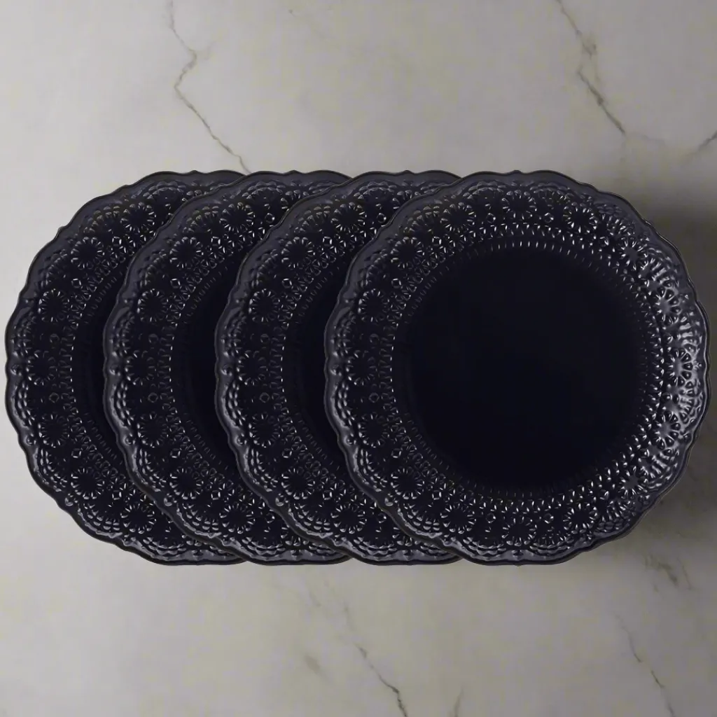 Dinner Plates|Pfaltzgraff® Chateau Midnight Set of 4 Dinner Plates