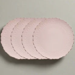 Dinner Plates|Pfaltzgraff® Chateau Pink Set of 4 Dinner Plates