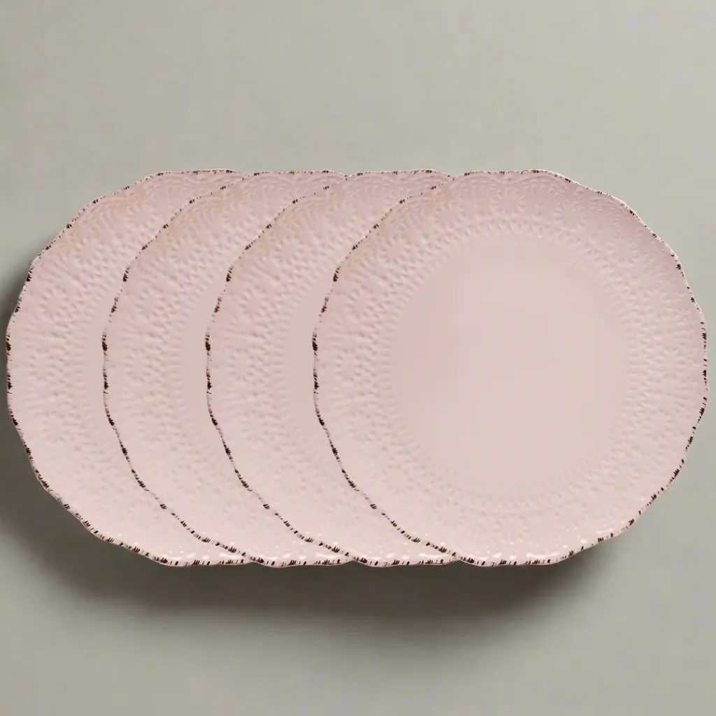 Dinner Plates|Pfaltzgraff® Chateau Pink Set of 4 Dinner Plates