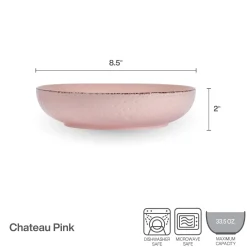 Pasta Bowls|Pfaltzgraff® Chateau Pink Set of 4 Pasta Bowls