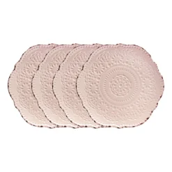 Salad Plates|Pfaltzgraff® Chateau Pink Set of 4 Salad Plates
