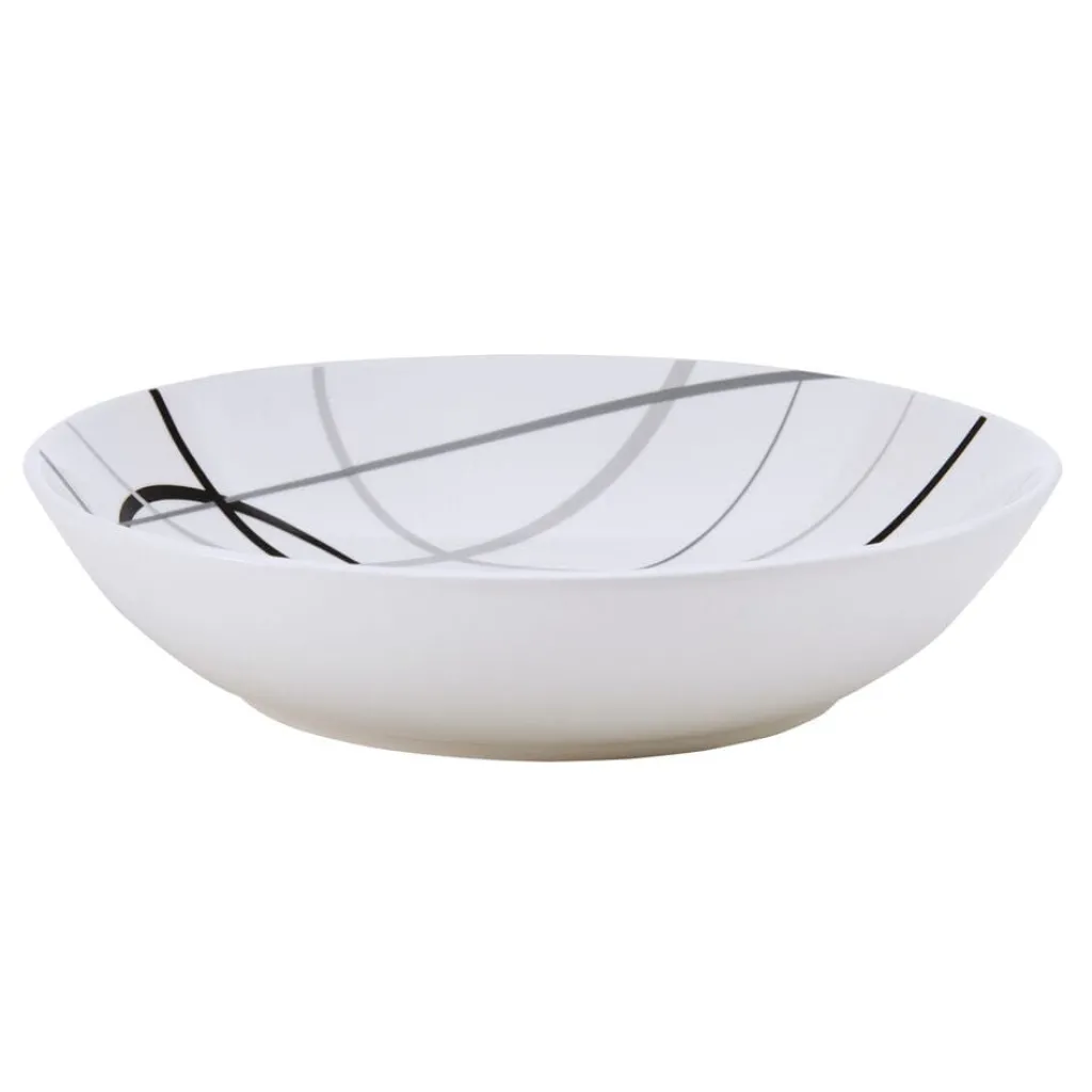 Dinnerware Service For 6|Studio Nova Circles 18 Piece Dinnerware Set, Service for 6