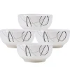 Soup Cereal Bowls|Studio Nova Circles Set of 4 All Purpose Bowls