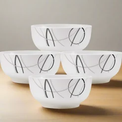 Soup Cereal Bowls|Studio Nova Circles Set of 4 All Purpose Bowls