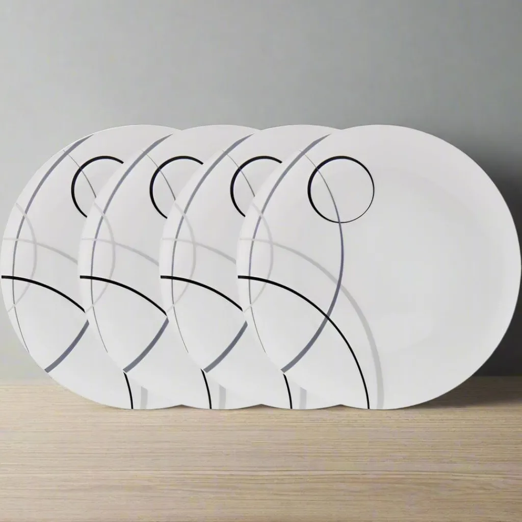 Dinner Plates|Studio Nova Circles Set of 4 Dinner Plates