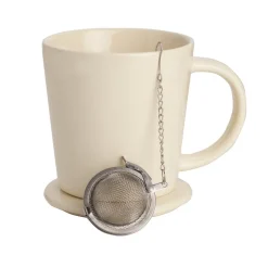 Teacups|Pfaltzgraff® Cream Tea Mug with Infuser and Lid
