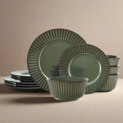 Dinnerware Service For 4|Pfaltzgraff® Dannie Green 12 Piece Dinnerware Set, Service for 4