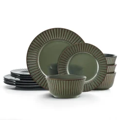 Dinnerware Service For 4|Pfaltzgraff® Dannie Green 12 Piece Dinnerware Set, Service for 4