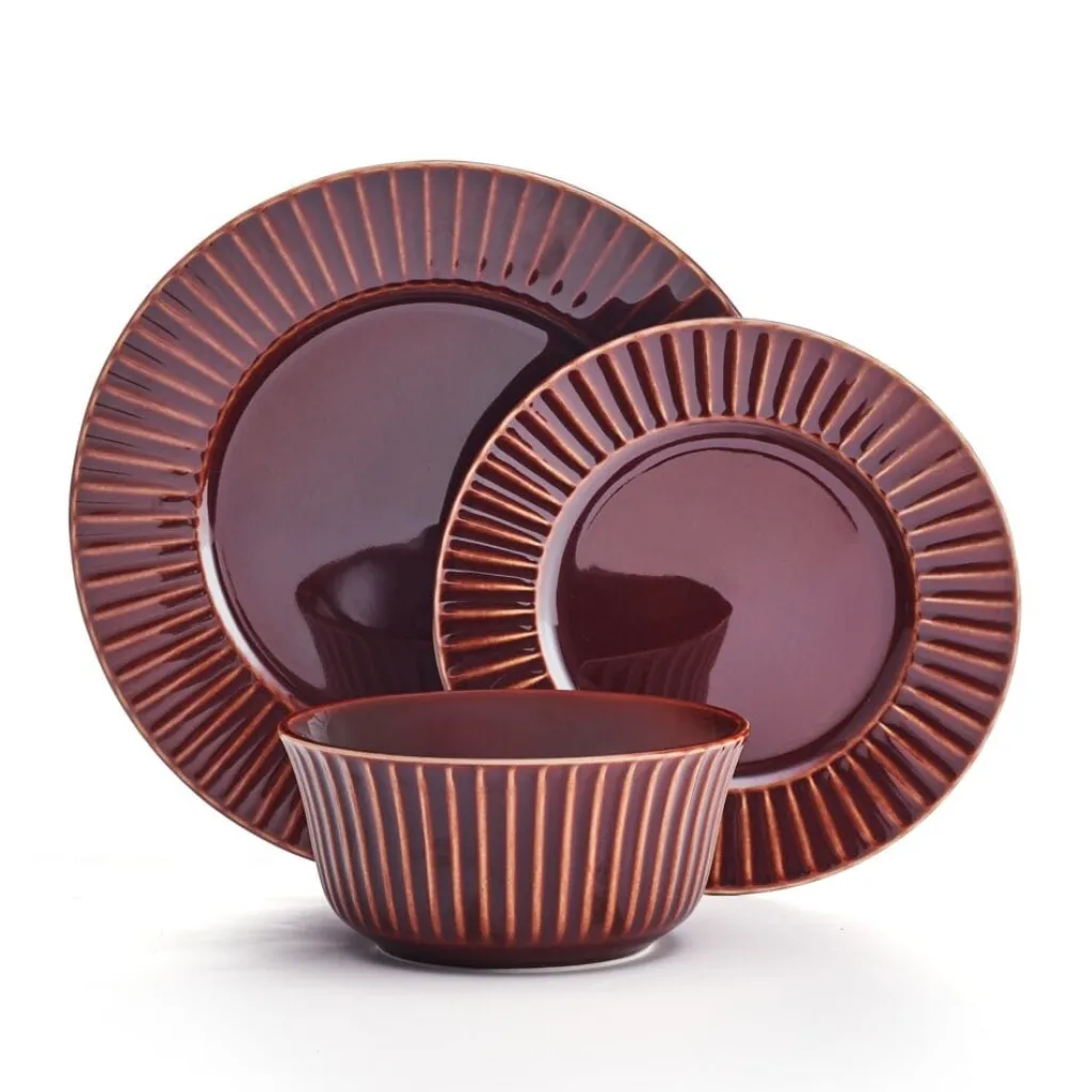 Dinnerware Service For 4|Pfaltzgraff® Dannie Red 12 Piece Dinnerware Set, Service for 4