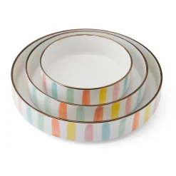 Pasta Bowls|Darbie Angell Happy Spring Summer 9 Piece Bowl Set, Service for 3