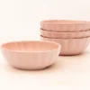 Soup Cereal Bowls|Darbie Angell Lady Blush Set of 4 Oval Soup Cereal Bowls