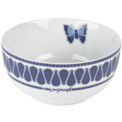 Dinnerware Service For 4|Dolly Parton Mosaic Blue Butterfly 12 Piece Dinnerware Set Service for 4