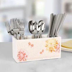Flatware Caddies|Dolly Parton Mosaic Flower Utensil Flatware Caddy