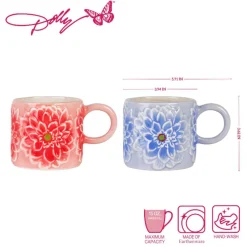 Coffee Mugs|Dolly Parton Mosaic Set of 2 Figural Mugs