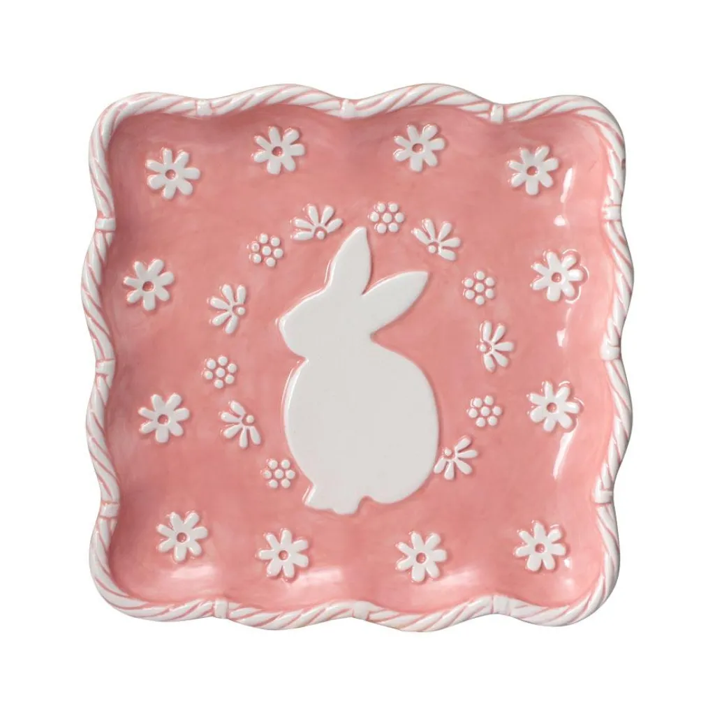 Salad Plates|Pfaltzgraff® Easter Bunny Square Plate