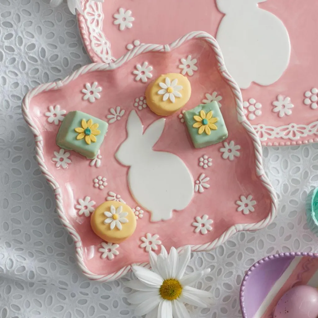 Salad Plates|Pfaltzgraff® Easter Bunny Square Plate