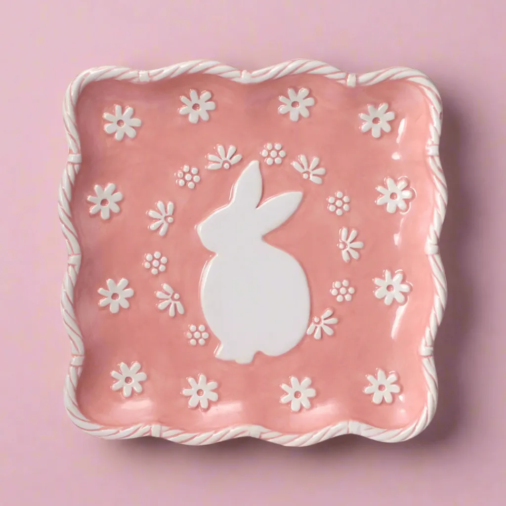 Salad Plates|Pfaltzgraff® Easter Bunny Square Plate