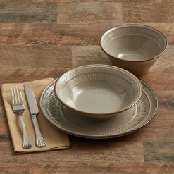 Dinnerware Service For 4|Pfaltzgraff® Easton 12 Piece Dinnerware Set, Service for 4