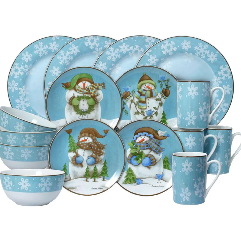 Dinnerware Service For 4|Pfaltzgraff® Evergreen Ernie 16 Piece Dinnerware Set, Service for 4